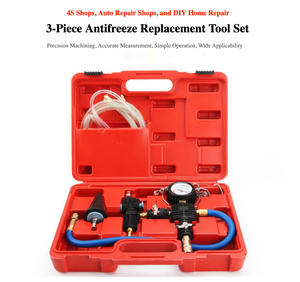 Kit de Herramientas de Manómetro de Presión para Radiador de Coche, Juego Completo en Estuche Rígido OEM, 1 Año de Garantía para Detección de Fugas de Refrigerante y Anticongelante, Vacío - Product Image 6