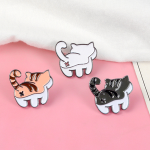Rinhoo Tier Set Pins Einhorn Nilpferd Schwein Panda Katze Hund Kaninchen Broschen Abzeichen Spaß Freunde Geschenke Pins für Rucksäcke - Product Image 6