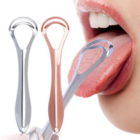 Grattoir à langue en acier inoxydable en forme de U avec logo personnalisé très vendu grattoir à langue de qualité supérieure