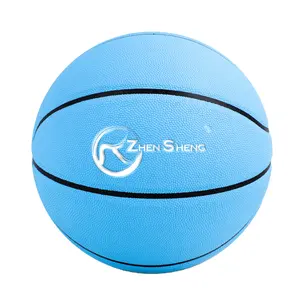 振声促销散装橡胶篮球户外尺寸5定制标志球篮球