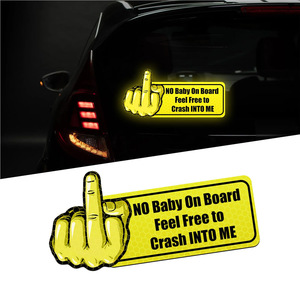 Autocollants décoratifs magnétiques personnalisés pour pare-chocs de voiture avec logo amusant, en PVC résistant aux intempéries, écologiques, avec vernis UV - Product Image 1