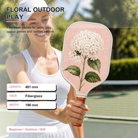 Raquette de pickleball en fibre de verre pressée à froid, de niveau débutant, pour la récréation familiale et le sport, vente directe d'usine, logo personnalisé OEM