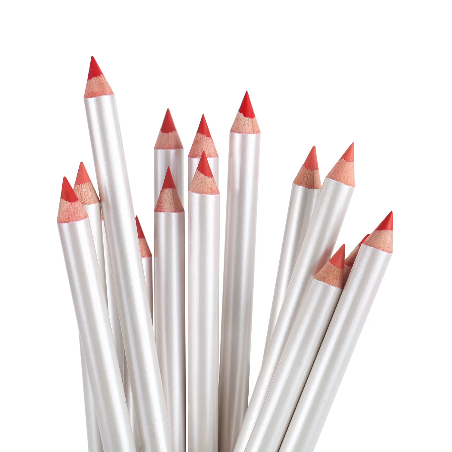 ดินสอเขียนขอบปากสีชมพูและแดงดินสอเขียนขอบปากกันน้ำมีเม็ดสีสูงฉลากส่วนตัว