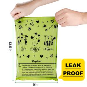 Fabrika köpek pençe çevre dostu köpek kedi kaka poşetleri tek kullanımlık plastik sızdırmaz biyobozunur katı ve sağlam taşınabilir - Product Image 6