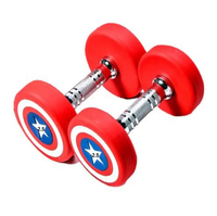 Set halter Hex karet kustom terlaris untuk penggunaan Gym komersial kualitas terbaik bobot gratis untuk pemasok India latihan lengan