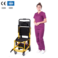 Brancard pliable électrique en alliage d'aluminium pour ambulance