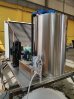 Machine à glace en flocons refroidie par air, 3 tonnes par jour, pour la conservation des fruits de mer, les supermarchés et les restaurants