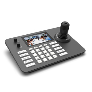 5 Inch LCD Screen RS422 RS232 RJ45 4D <strong>Ptz</strong> <strong>Controller</strong> Decoding Series <strong>Keyboard</strong> With POE For <strong>PTZ</strong> Camera Housing - Product Image 1