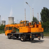 Grue mobile sur roues LUYING 4x2 de 5 à 16 tonnes, mini-grue hydraulique à flèche droite, moteur certifié ISO CE, haute capacité de charge