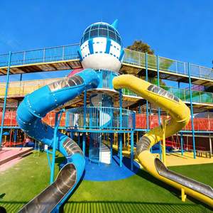 Parque Infantil de Acero para Exteriores, Nuevo y de Alta Calidad, con Tobogán, para Niños, Ideal para Parques, Parques Deportivos y Parques de Atracciones - Product Image 1