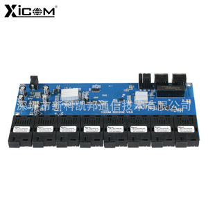 Placa PCBA Transceptora de Fibra Óptica XICOM 1000M 8SC2GE V3.0, 8 Fibras 2 Eléctricas, Monomodo, DC 5V - Product Image 2