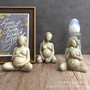 ชุดประติมากรรมสามชิ้นรูปทรงนามธรรมแบบไม่สมมาตร ชื่อ "ชี่หาง" สำหรับตกแต่งห้องนอน ห้องนั่งเล่น หรือวางบนโต๊ะ สำหรับเด็กแรกเกิด - Product Image 1