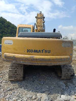Excavatrice sur chenilles Komatsu PC220 d'occasion, modèle 2007, 23,5 tonnes, avec moteur et groupe motopropulseur, matériel de construction