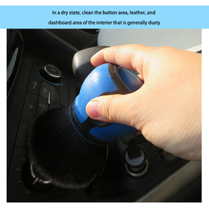 Màu Xanh PP Chi Tiết Làm Sạch Bàn Chải Siêu Mềm Chi Tiết Bàn Chải Với Lưu Trữ Giá Bụi Bàn Chải Cho Khu Vực Lớn Tự Động Làm Sạch Nội Thất - Product Image 4