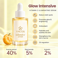 Crème hydratante anti-âge OEM, éclaircissante, illuminatrice, à la niacinamide, renforce la barrière cutanée, sérum facial à la vitamine C