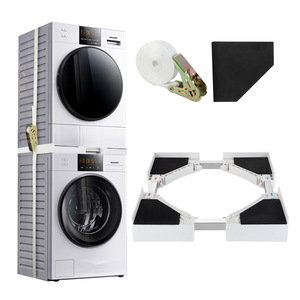 Supporto mobile impilabile per lavatrice, staffa antiscivolo per asciugatrice, telaio di collegamento in plastica impilabile per <span class=keywords><strong>lavastoviglie</strong></span> - Product Image 1