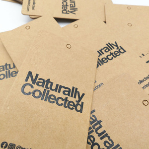 Etiquetas de ropa de impresión reciclada de lujo, nuevo diseño personalizado, papel troquelado, Swing - Product Image 6