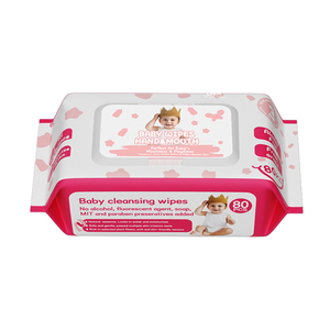 Lingettes pour bébé en <span class=keywords><strong>tissu</strong></span> non tissé biologique, grande taille, lot de 80 pièces, nettoyage en douceur pour peau sensible, lingettes humides pour les soins de bébé, vente en gros - Product Image 1