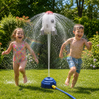 Lanceur de rôtissoire à eau rotative à 360 degrés pour tuyau d'arrosage, jouet aquatique d'extérieur pour enfants, idéal pour le jardin, la pelouse et les jeux aquatiques estivaux, cadeau