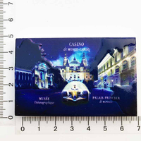 Monaco Monte Carlo Magnetic Racing Championship Cadeaux Casino Tourisme Réfrigérateur Souvenir Vente en gros Aimant de réfrigérateur Monaco personnalisé