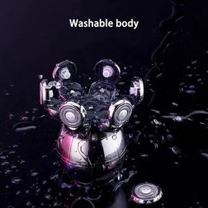 Afeitadora Eléctrica 5 en 1 para Hombre, Recortadora de Barba Flotante 7D, Cabezal de Corte, Base de Carga, Máquina de Afeitar Impermeable - Product Image 5