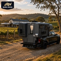 Camper de camion tout-terrain en aluminium pour Ford Ranger Hilux Nissan Navara Isuzu D Max