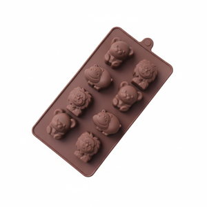 CASAMAX WL AZ-5104 Stampo Flessibile in Silicone a Forma di Animale per Cioccolato - 21x11.3x2 cm - Product Image 2