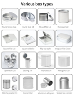 Boîte ronde en aluminium avec couvercle discret, étui métallique réutilisable pour thé, gâteau, poudre de matcha, bonbons, baume et emballages spécialisés