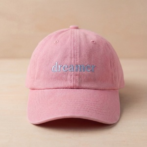 Casquettes de baseball personnalisées à 6 panneaux avec logo brodé, en coton, non structurées, style « dad hat » - Product Image 2