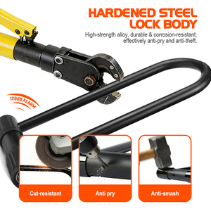 Candado Inteligente <span class=keywords><strong>para</strong></span> Bicicleta con Alarma, Sirena de 120dB, Antirrobo, Resistente, <span class=keywords><strong>para</strong></span> Bicicletas de Montaña, Carretera, Motocicletas y Bicicletas Eléctricas - Product Image 1