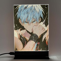 Affiche rétro-éclairée Kurokos Basketball Anime Night Light Painting for Birthday Gift Bedroom Veilleuse Room Deco Table Lamps Sign