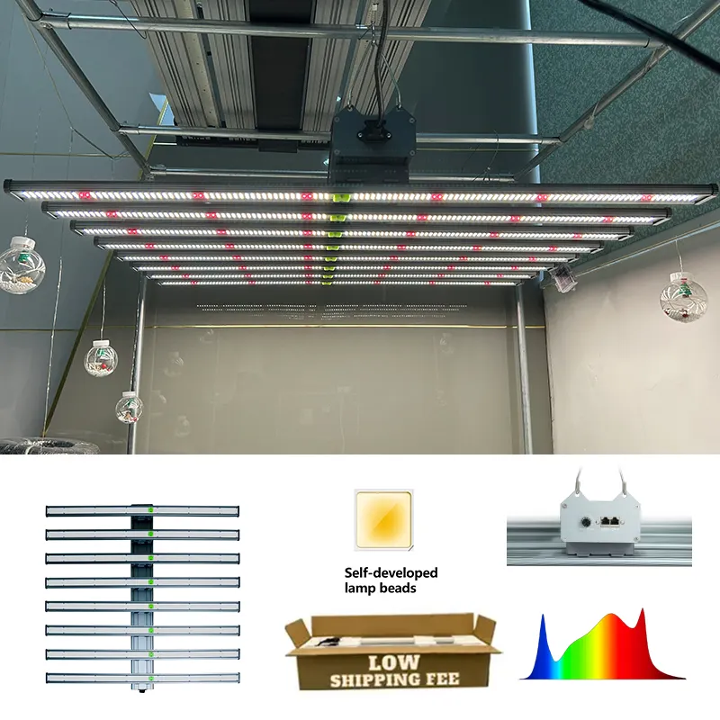 卸売ベストセラー650w温室LEDグローライトフルスペクトル植物660w LED 1100 * 1030mm新製品の卸売