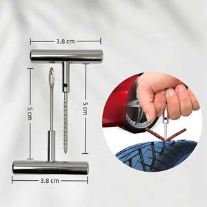 Kit de Reparación de Pinchazos de Neumáticos Portátil, Totalmente Metálico, Juego de Herramientas Universal para Vehículos -001 - Product Image 3