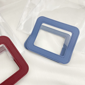 Готовая к отправке прозрачная сумка для покупок из ПВХ, сумка-тоут, дешевые сумки для девочек, минимальный заказ 1 шт. - Product Image 4