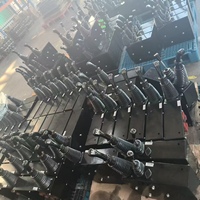 Mini-chargeuse industrielle articulée sur roues, moteur diesel, cabine d'opérateur fermée, godet frontal, garantie 1 an pour la construction et l'agriculture