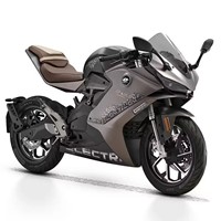 Moto électrique intelligente QJ pour adultes, voiture de sport de course haute puissance au lithium-ion 72V de taille moyenne et à grande vitesse