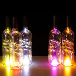 Posavasos con luces LED para botella de vino, posavasos con logotipo personalizado para botellas de licor