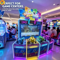 Machine de jeu de tir à monnayeur pour 4 joueurs, type arcade de tir de balles en intérieur, pour centre commercial