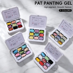 Set de 9 Colores para Pintar Uñas, Acabado Brillante Súper Suave, Cobertura Total, Pigmentación Uniforme, Gel Pat Pat - Product Image 1