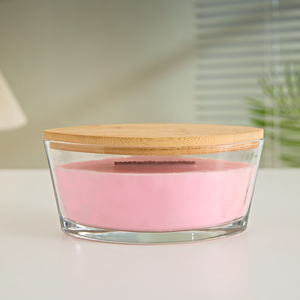 Pot à <span class=keywords><strong>bougie</strong></span> <span class=keywords><strong>en</strong></span> verre transparent <span class=keywords><strong>en</strong></span> forme de bateau de 27oz couvercle <span class=keywords><strong>en</strong></span> métal unique grand récipient à mèche <span class=keywords><strong>en</strong></span> <span class=keywords><strong>bois</strong></span> ovale faisant des bougies de Noël <span class=keywords><strong>en</strong></span> verre élégant - Product Image 5