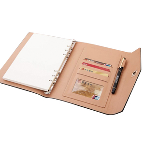 Tùy Chỉnh Cá Nhân Kinh Doanh 6 Vòng Chất Kết Dính Tổ Chức Kế Hoạch PU Da Ràng Buộc Tạp Chí Với Kim Loại Nút Đóng Cửa Lỗi-Lá Ràng Buộc - Product Image 2