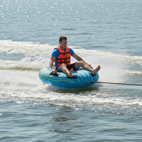 Tube d'eau gonflable en PVC en nylon pour 2 personnes pour les sports nautiques et le surf avec jet ski ou bateau Options de tension de batterie 48v/72v