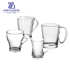 Taza de vidrio de cerveza fría barata de 280ml con asas - Product Image 2