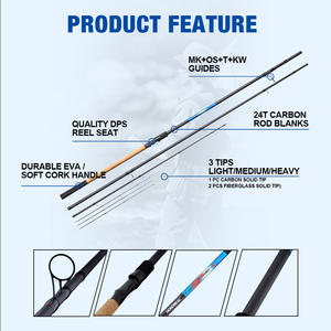 HONOREAL OEM 24T Carbon Feeder Léger <span class=keywords><strong>Capitaine</strong></span> KW Guide 3.3m/3.6m/3.9m3 Sections 3 Embouts - Product Image 3