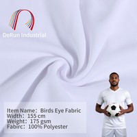 Tissu à motif œil-de-perdrix 100% polyester, largeur 155 cm, 175 g/m², tissé pour vêtements de sport et uniformes