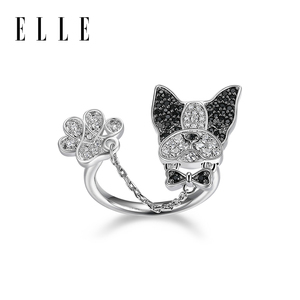 Anillo Bulldog Francés para Parejas 14K - Diseño Único de Cachorro para Regalos Románticos - Product Image 2
