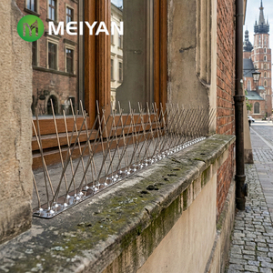 Piques <span class=keywords><strong>anti</strong></span>-oiseaux en acier inoxydable <span class=keywords><strong>pour</strong></span> gouttières murales, installation facile, flexibles, efficaces et sans danger <span class=keywords><strong>pour</strong></span> les oiseaux, vente en gros - Product Image 2