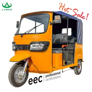 Rickshaw de tres ruedas para adultos y pasajeros, rickshaw eléctrico barato, Tuk eléctrico para transporte de pasajeros, a la venta, al por mayor