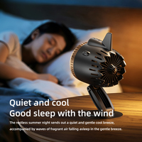 Ventilateur de bureau pliable, circulateur d'air, batterie USB 2400mah, rechargeable, ventilateurs de table portables et silencieux pour la maison, le bureau, les voyages en plein air, cadeau