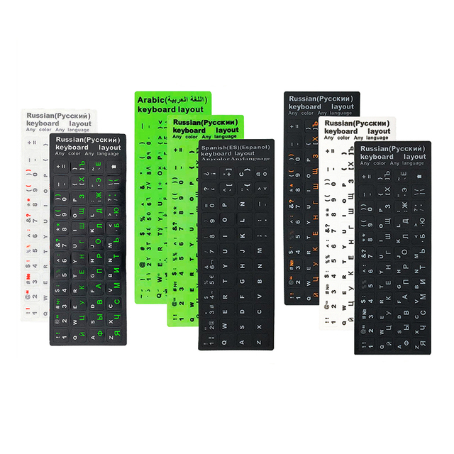 OEM/ODM Custom Layout Computer Laptop Azerty Hebrew Korean Spanish Thai Arabic English Keyboard Sticker